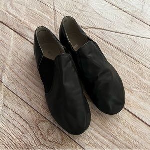 Linodes Leather Jazz Shoe Slip On for Girls and Boys